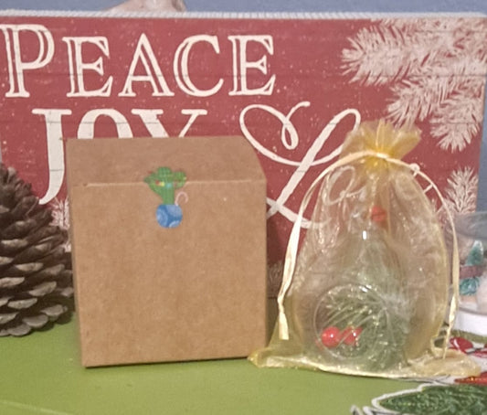Woodland Themed Live Air Plant Terrarium - Ornament